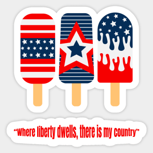 4th July popsicle fun Sticker